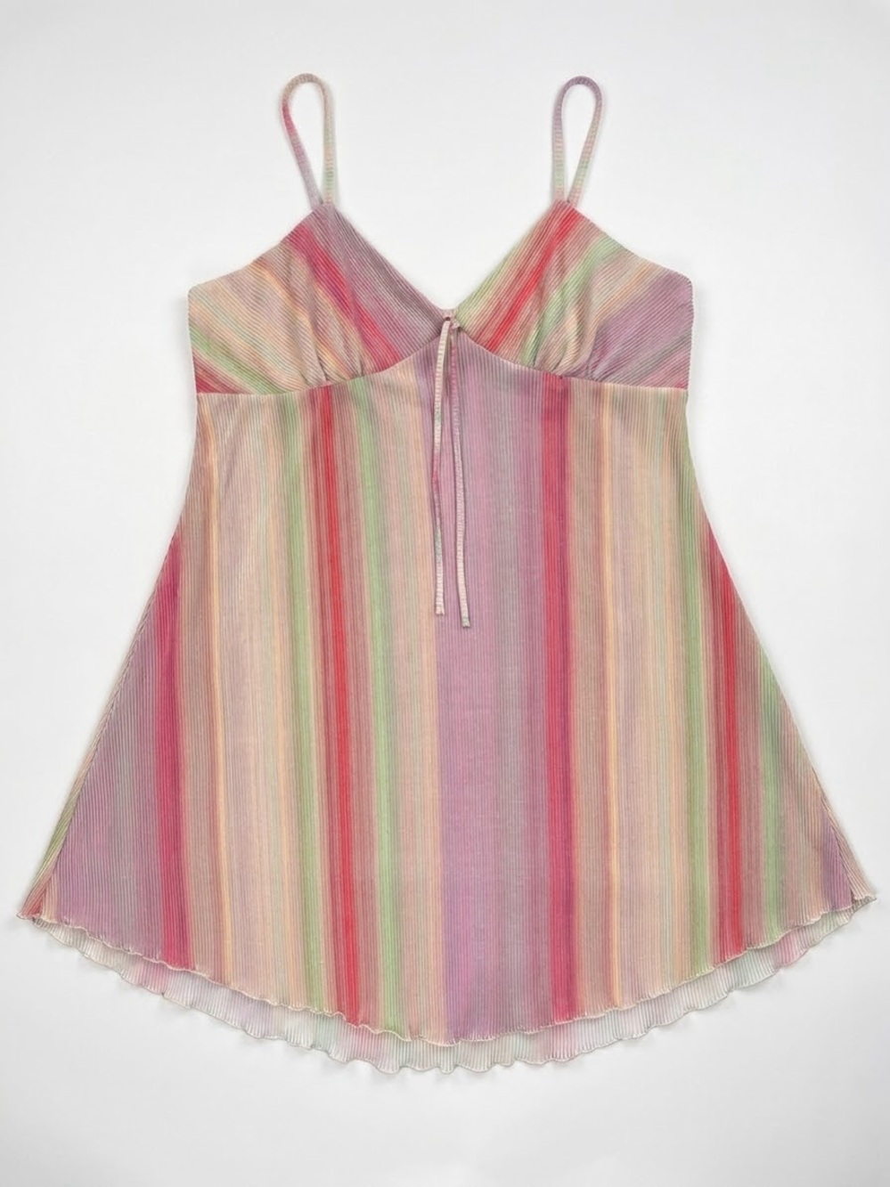 No Boundaries Pastel Multicolor Striped Mini Dress
